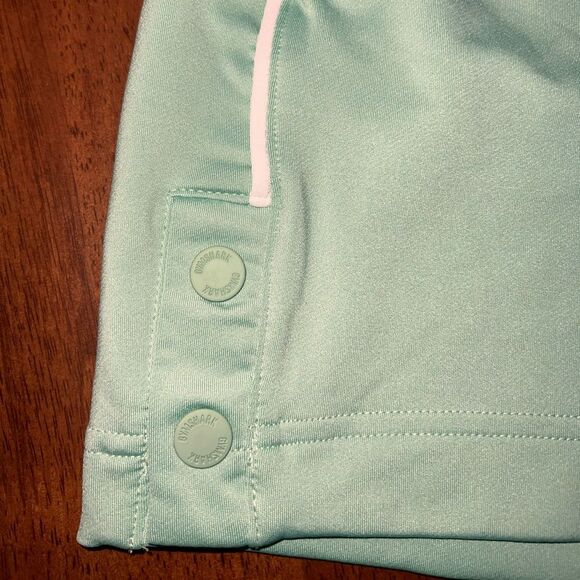 Gym Shorts Cantaloupe Green 3” Side Snap High Waist Medium Gymshark Activewear - Picture 5 of 11